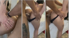 Renata PDN, uma mulher trans conhecida, fazendo um vídeo no motel em uma cena de sexo anal deliciosa