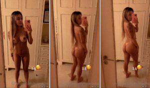 Rute Rocha, a famosa do OnlyFans, arrasando nos vídeos mais ousados, aparece sensualizando no espelho, mostrando todas as suas curvas