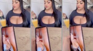 Nayara Ledu enviou um vídeo fazendo sexo oral em um homem na lanchonete com tesão para transar