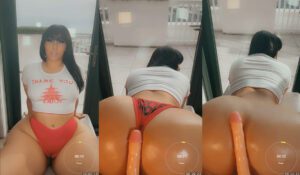 Stephanie Rodriguez arrasa com dildos enormes na buceta