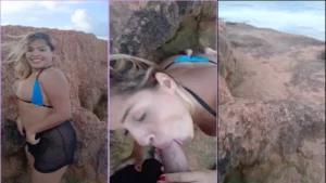 Mirelle Cardoso fudendo gostoso oral em uma praia escondida