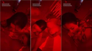 Gabi Tamiris e Brena Barbosa fazendo um boquete duplo no pornô do Privacy