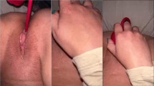 Gravando a brincadeira com o brinquedo, a sensual Ulyra deixa sua xoxota molhadinha