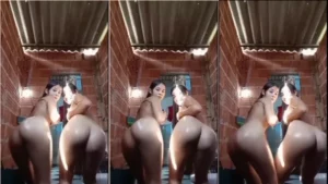 Irmãs novinhas dançando à vontade, depois de um banho, em cenas picantes de xxxincesto