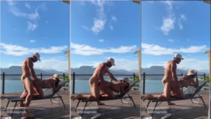 Larissa Sumpani dá uma de ousada e mostra a intimidade pro namorado em plena natureza