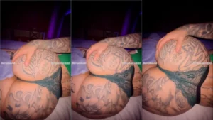 Anny Alves e suas amigas estão jogando uma pelada, todas empinando as bundas tatuadas!