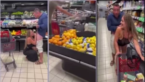 Sexo no mercado supermercado