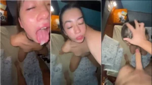 Transe caseiro com a novinha dando aquele talento no pirocudo com garra