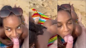 Vídeos da Fernanda V se divertindo na praia, fazendo aquele boquete gostoso