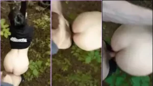 Flagras caseiros transando com a emo gostosona no meio do mato