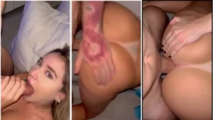 Brasileira loira fudendo gostoso anal em uma posição de quatro