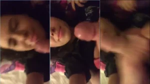 Dei uma zoada na carinha da minha irmã mais nova, que é bem safada!