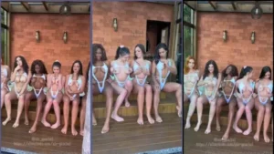 Flavia Sousa dançando de biquíni e mexendo o bundão delicioso