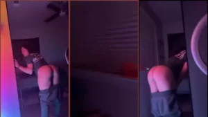 Jess Wolf deu o que falar na internet ao exibir seu bundão empinado