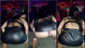 Xgisa na festa rebolando e exibindo sua calcinha!