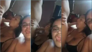 Um cara traído dividindo a mulher com o amigo e se lambendo de prazer enquanto ela dá um show