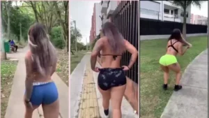 Gostosinha adora chamar atenção com suas brincadeiras sensuais