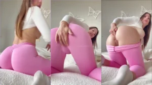 Maria, com seu jeitinho travesso, fez a vibe subir ao exibir sua lindíssima intimidade rosada