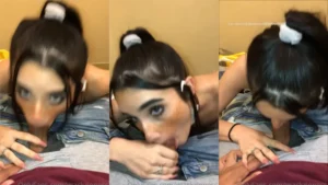 Ninfeta Mackzjones no Onlyfans se jogando na pirocada do bandido