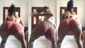 A retaguarda da Taty Maia dança de um jeito irresistivelmente provocante