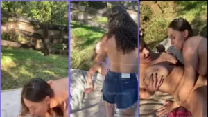 Ale Gaúcha e sua amiga cheia de charme se divertindo peladas no meio do mato