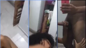 Dando uma chuparada no pedreiro enquanto ele grava