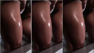 Gêmeos Abello mostrando o popô no agachamento!