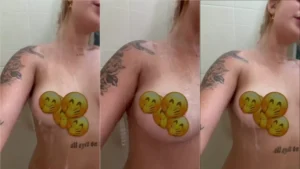 Lary Ruivinha arrasando no vídeo de banho, cheia de atitude!