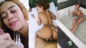 Menininha apareceu na internet se divertindo e pegando leve com um gato no motel