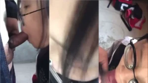 Papai e filhinha asiática se divertindo juntos em um vídeo real de família, se entendem?