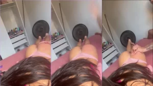 Vídeo caseiro da Ana Andrade mostrando o cara pegando na bunda dela