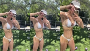 Anllela Sagra arrasando em um vídeo de biquíni, mostrando seu corpo incrível e suas curvas de dar água na boca!