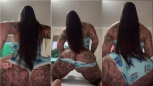 Anny Alves mostrando seu bundão para a câmera