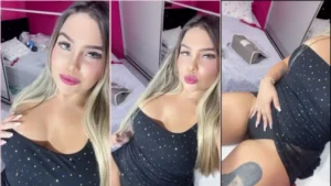 Duda Lopes, gostosinha de vestido, tava na diversão!