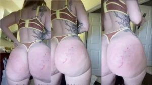 Gigi Torres exibindo a bunda toda marcada de tanto prazer no sexo