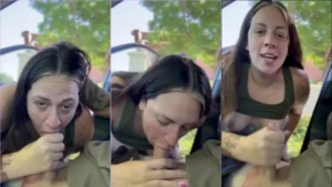 No final da corrida, a Superthicksavannah deu aquela chupadinha no pau do Uber