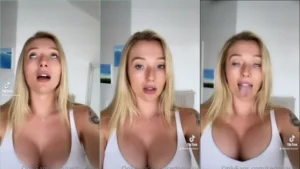 Sedona Sky mostrando as curvas em um vídeo no TikTok