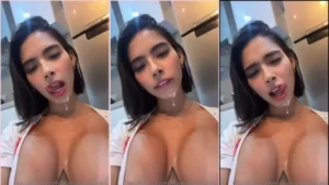Daniela Antury toda lambuzada de prazer