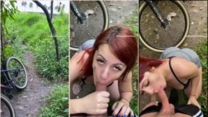 Electra Dominica fazendo um servicinho no mato