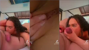 Piranha Babi Insana dando um trato na boca