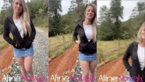 Aline Novak se mostrando pro boy da fazenda