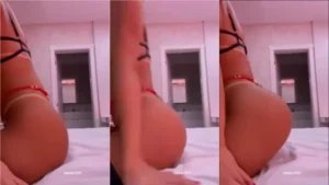 Maikelly Muhl apareceu em um vídeo sem roupa de baixo