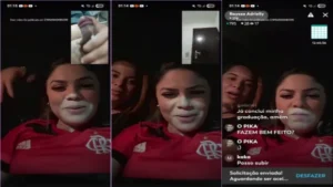 Rayssa Adriele e sua amiga se divertindo e tudo rolando na live!
