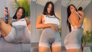 Tatiana Quintero usando aqueles shorts de malhar!