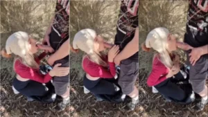 Vazou a Melonfarmerswife se divertindo com um rolo no matinho!