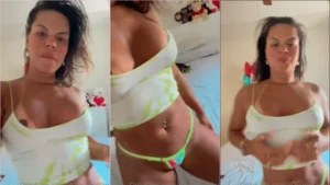 A Dayane Jacky apareceu na internet exibindo os peitos