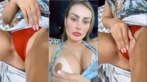 Andressa Urach se divertindo e se acariciando naqueles momentos quentes!