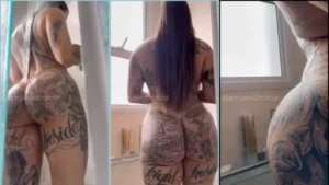 Anny Alves, toda tatuada e com um douradinho de respeito no xxx!