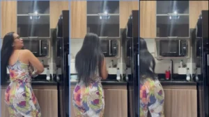 Clipes da brasileira Alessandra Marques arrasando na cozinha!