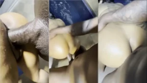 GiPaes, a danadinha, teve uma nuit e tanto com o negão na piscina!